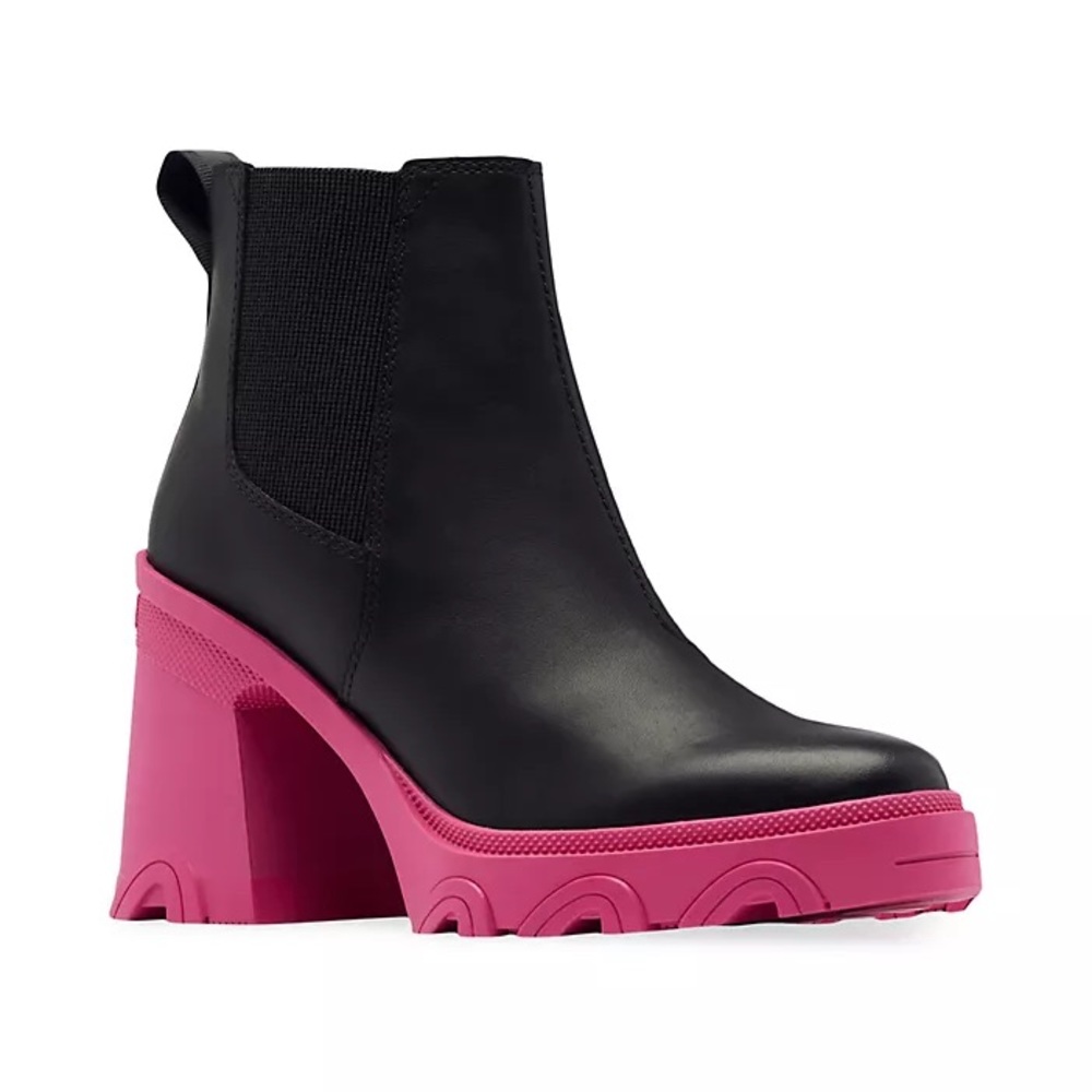 NWT Sorel Brex Leather High Heel Chelsea Boots